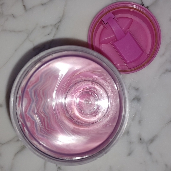 Lilly Pulitzer Let's Cha Cha multi print Summer 2013 pink lid 16 oz Travel mug - Picture 5 of 17